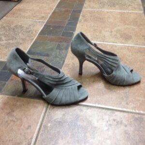 Banana Republic grey suede heels